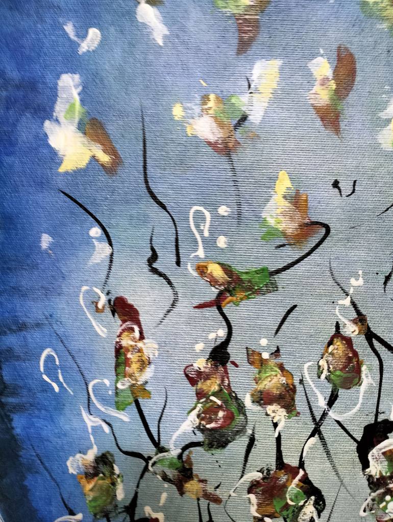 Original Abstract Expressionism Home Painting by Lena Kolambet