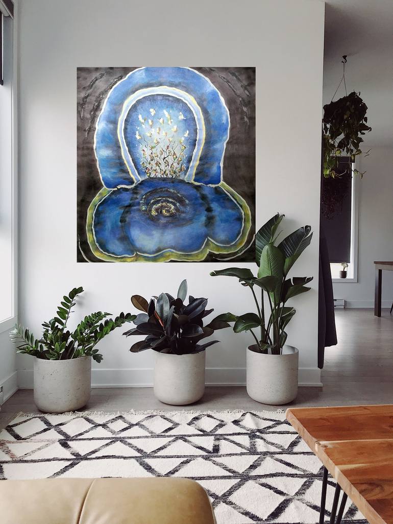 Original Abstract Expressionism Home Painting by Lena Kolambet