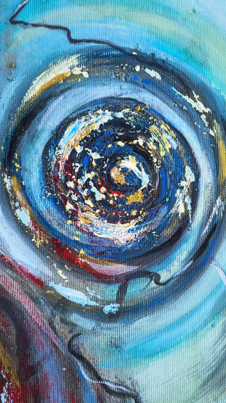 Original Abstract Expressionism Abstract Painting by Lena Kolambet