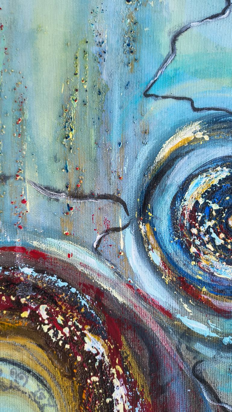 Original Abstract Expressionism Abstract Painting by Lena Kolambet