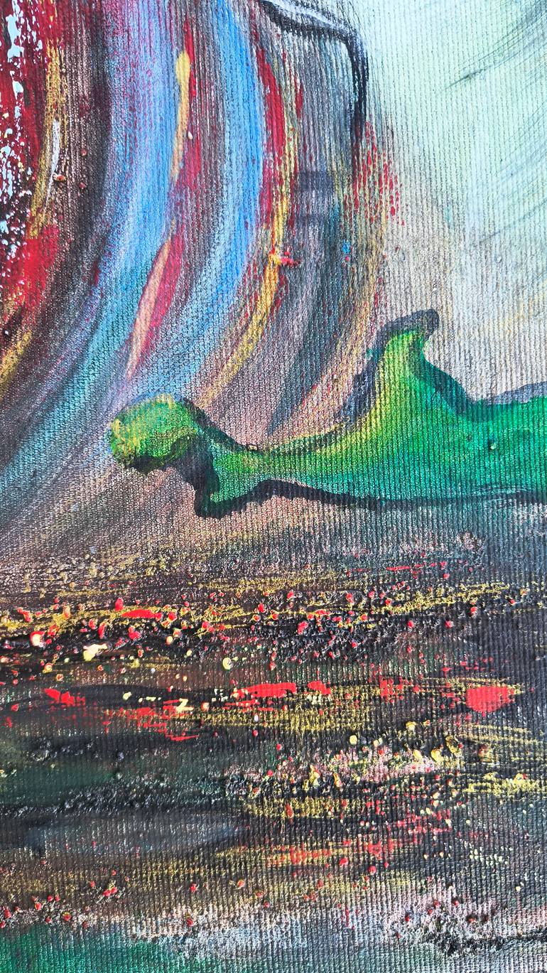 Original Abstract Expressionism Abstract Painting by Lena Kolambet