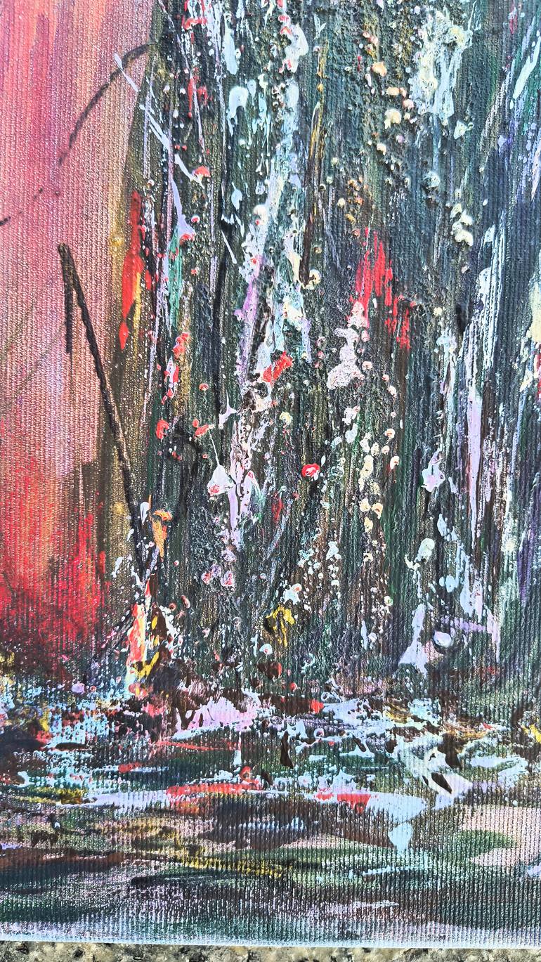 Original Abstract Expressionism Landscape Painting by Lena Kolambet