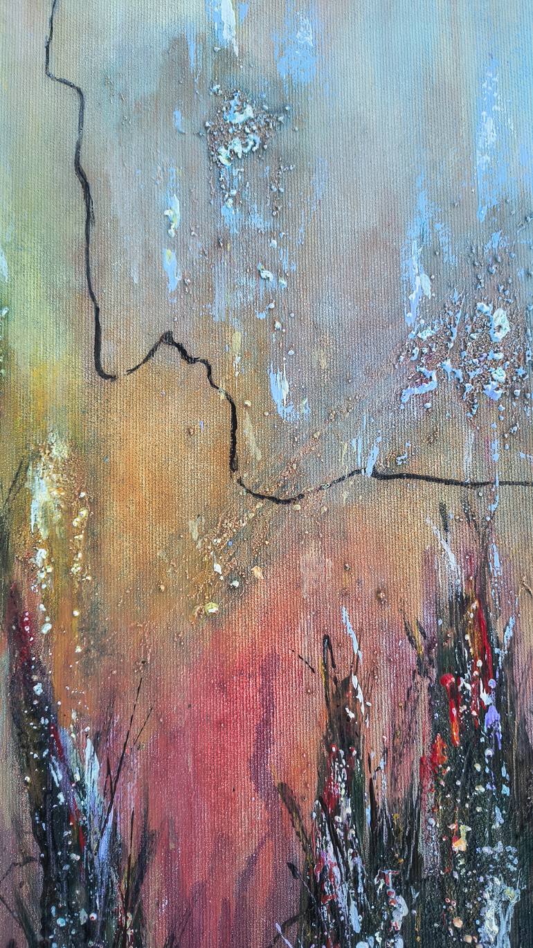 Original Abstract Expressionism Landscape Painting by Lena Kolambet