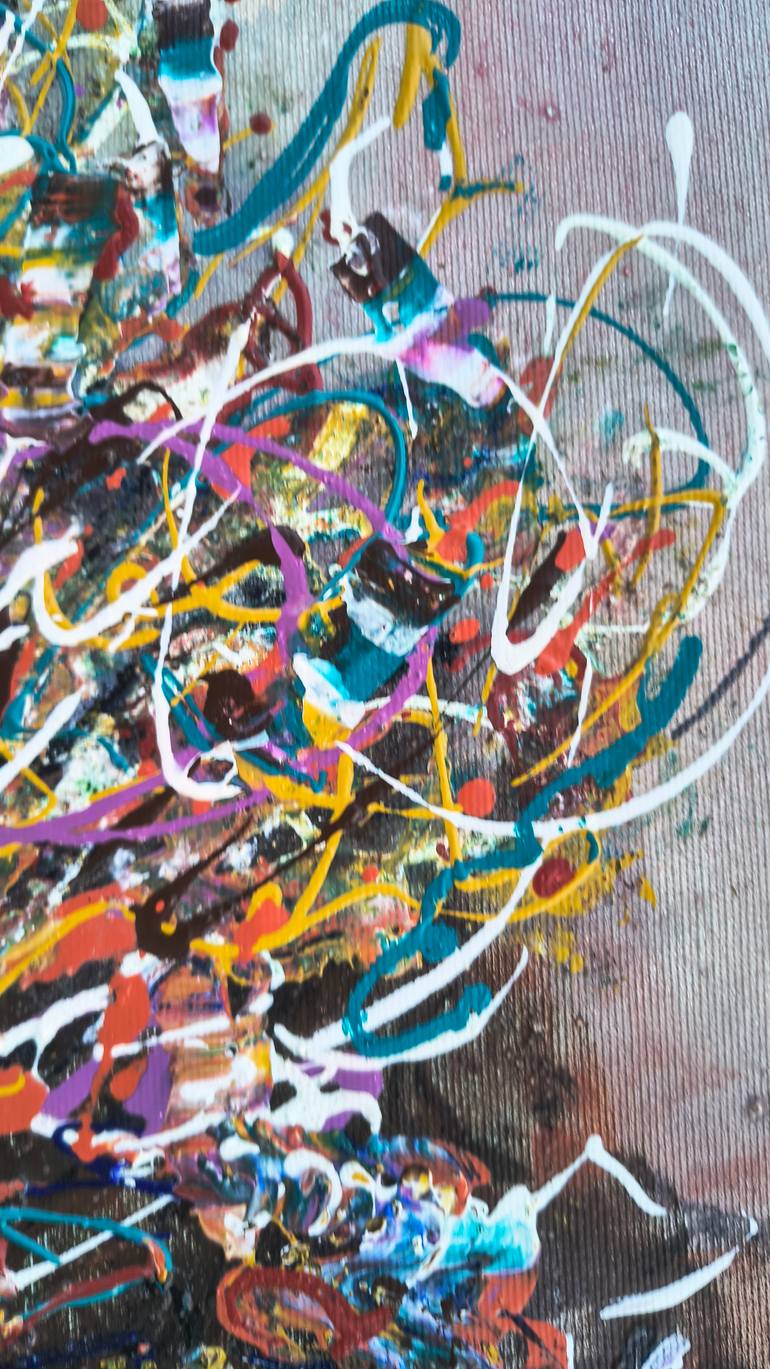 Original Abstract Expressionism Abstract Painting by Lena Kolambet