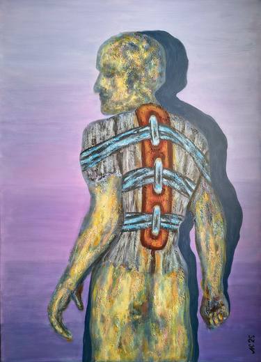 Original Abstract Body Painting by Lena Kolambet