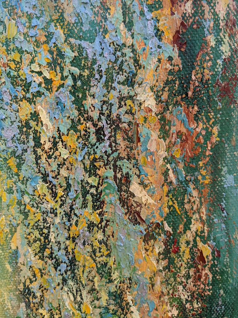 Original Abstract Expressionism Abstract Painting by Lena Kolambet