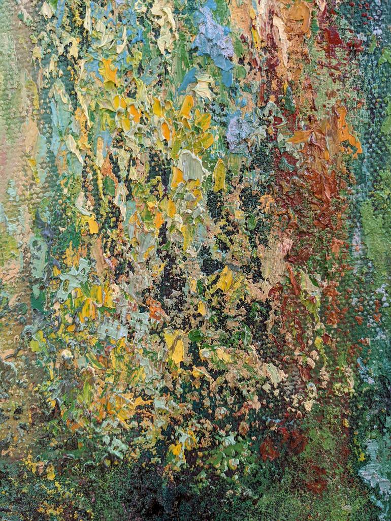 Original Abstract Expressionism Abstract Painting by Lena Kolambet