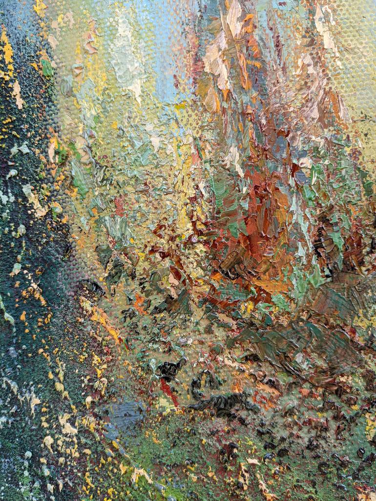 Original Abstract Expressionism Abstract Painting by Lena Kolambet