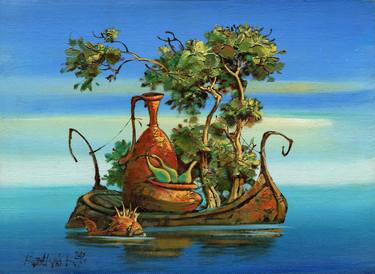 Saatchi Art Artist Konstantin Kansky; Paintings, “CARGO IN THE SEA” #art