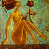 Girl with a rose by Konstantin Kansky