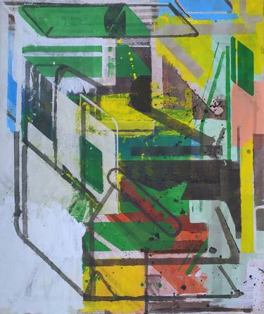 Original Abstract Painting by Piotr Wójtowicz