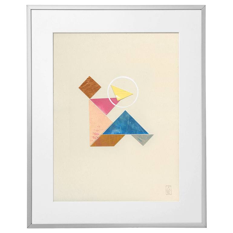Original Conceptual Geometric Painting by Amelia Corvino