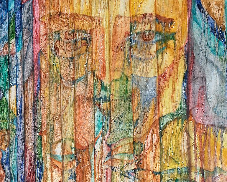 Original Abstract Expressionism Abstract Painting by Uma Ramakrishnan