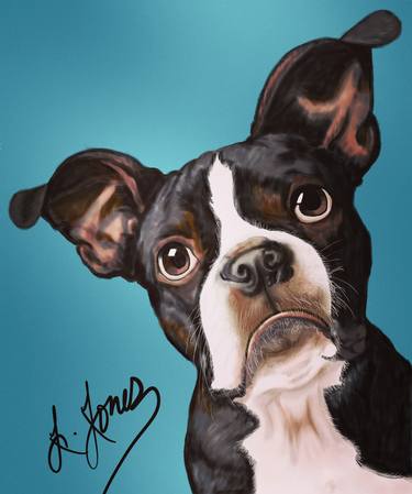 Print of Fine Art Dogs Drawings by Ja'Quay Jones