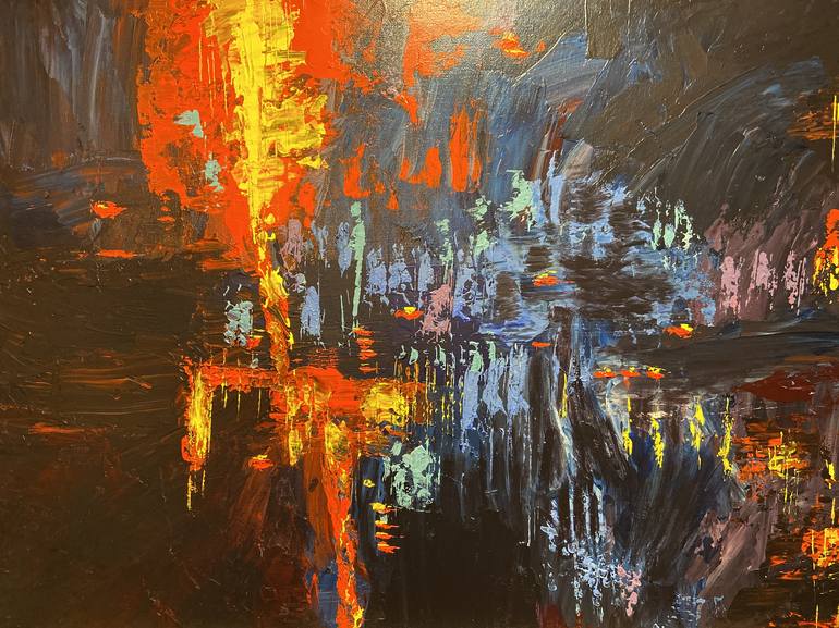 Fire Painting by Ja Quay Jones Saatchi Art