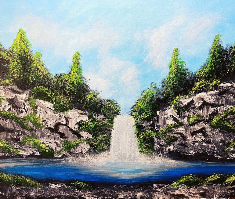 Sunset in Paradise Painting by Ja'Quay Jones | Saatchi Art