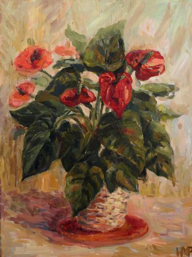 Original Fine Art Floral Painting by Nadia Mytnik-Frantova