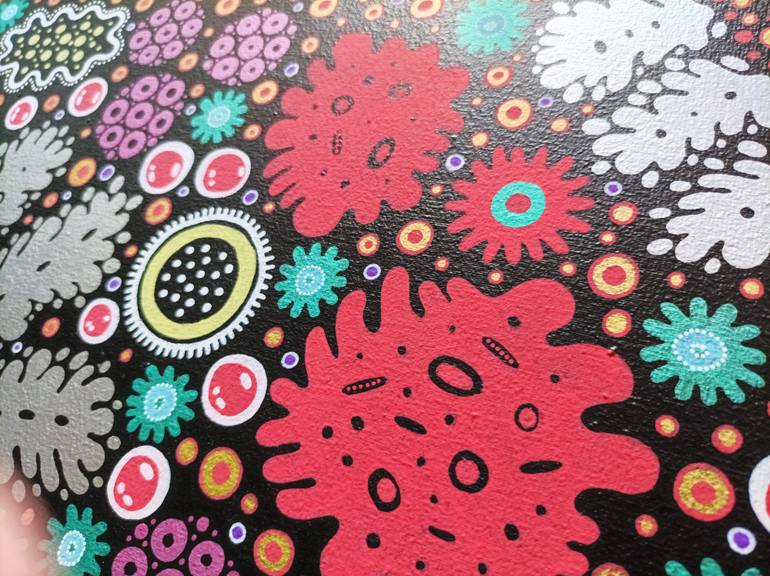 Original Folk Floral Painting by Veronika Demenko