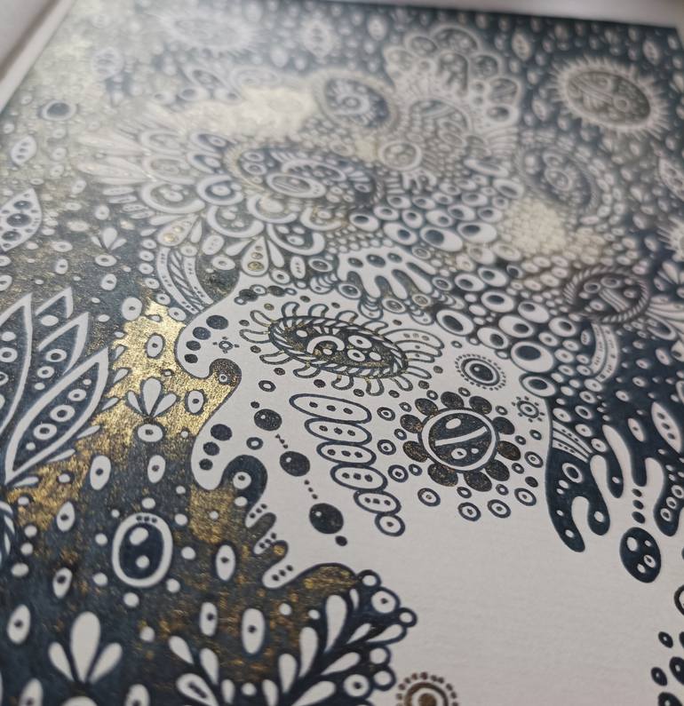 Original Abstract Floral Painting by Veronika Demenko