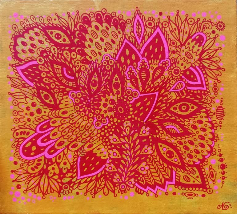 Print of Folk Floral Paintings by Veronika Demenko