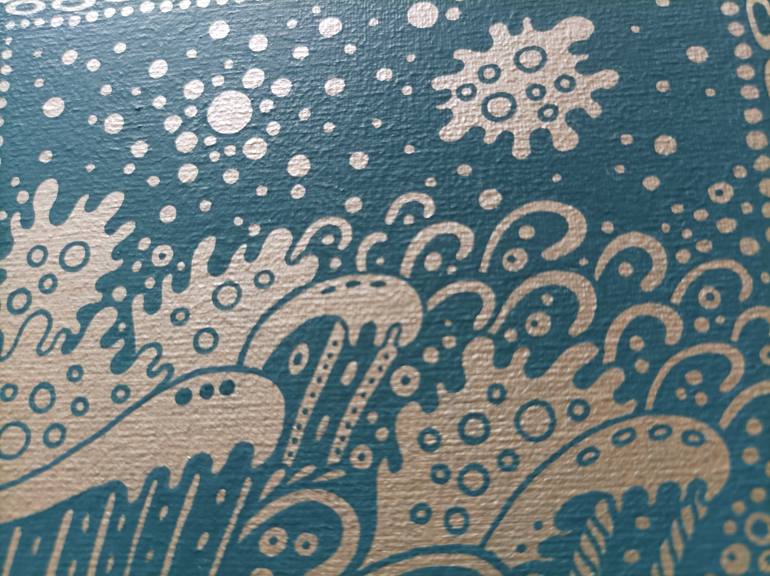 Original Folk Seascape Painting by Veronika Demenko