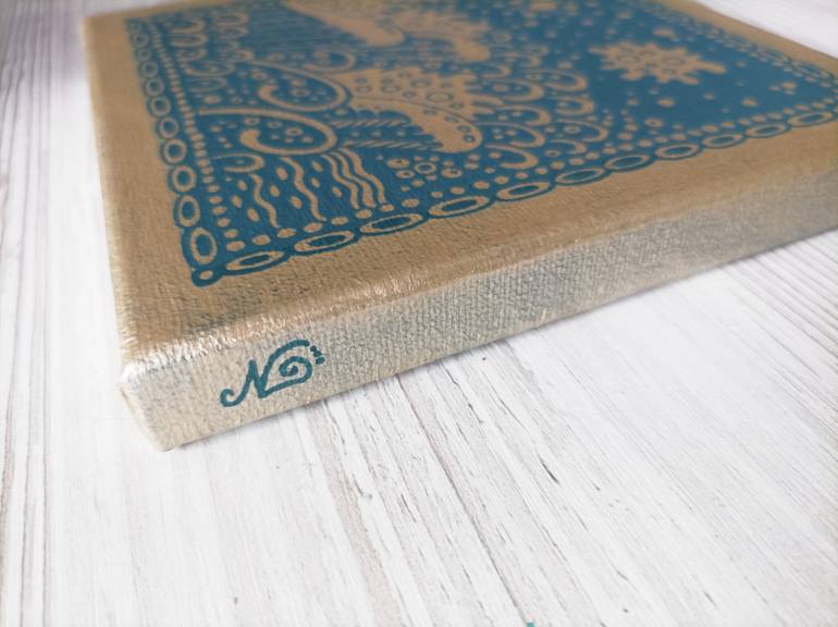 Original Folk Seascape Painting by Veronika Demenko