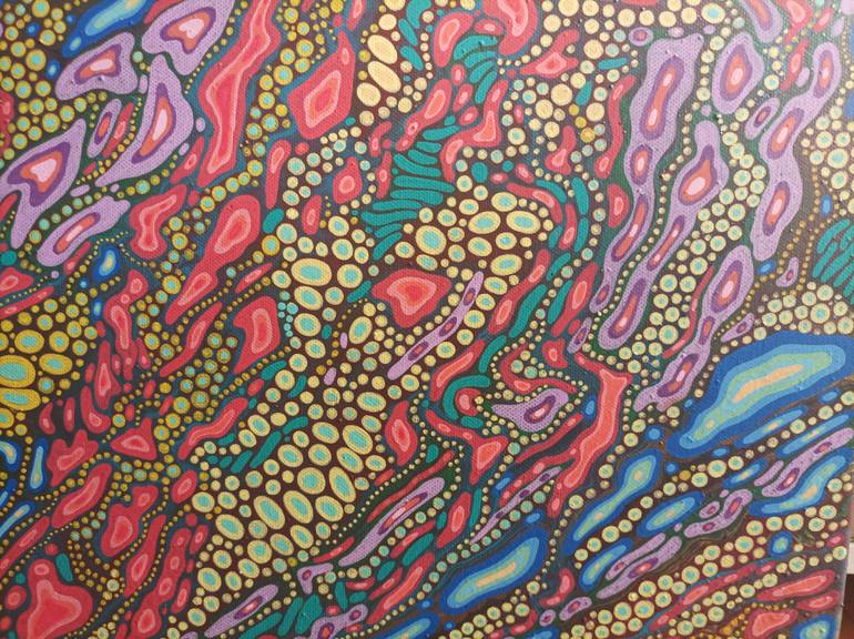 Original Abstract Geometric Painting by Veronika Demenko