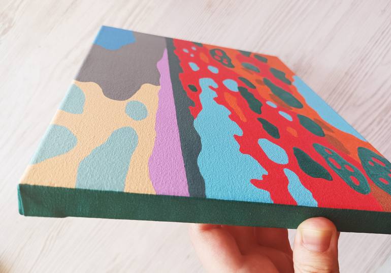 Original Pop Art Landscape Painting by Veronika Demenko