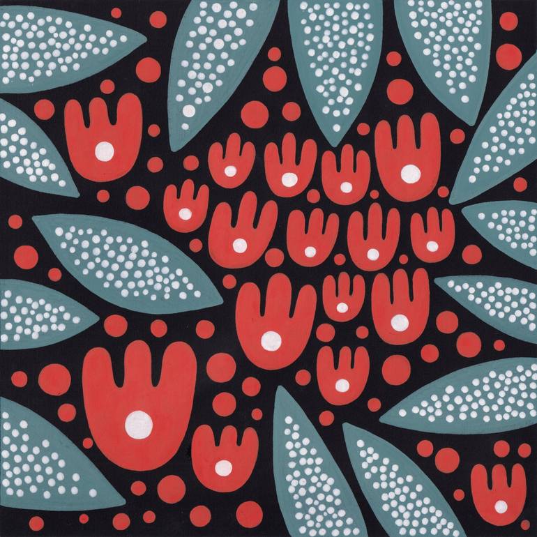 Print of Fauvism Floral Paintings by Veronika Demenko