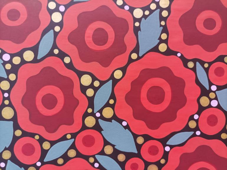 Original Fauvism Floral Painting by Veronika Demenko