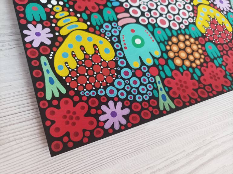 Original Expressionism Floral Painting by Veronika Demenko