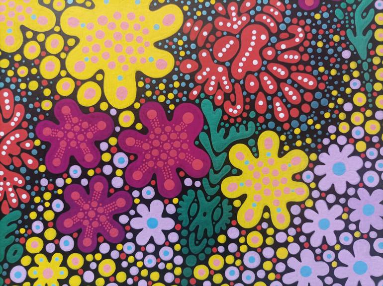 Original Expressionism Floral Painting by Veronika Demenko