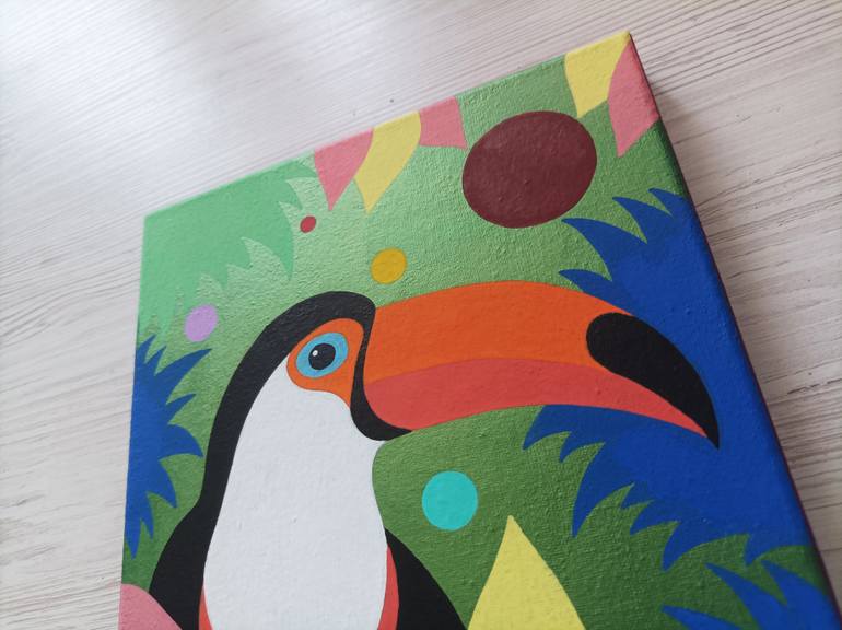 Original Fauvism Animal Painting by Veronika Demenko