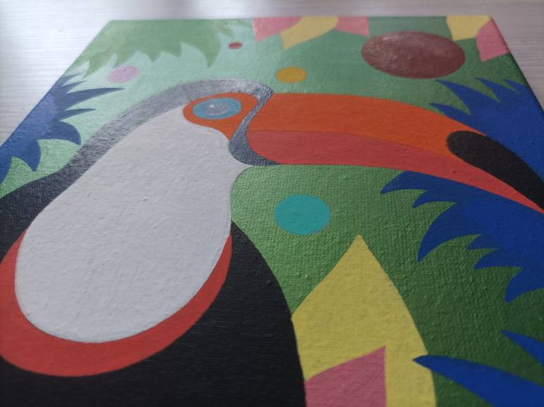 Original Fauvism Animal Painting by Veronika Demenko