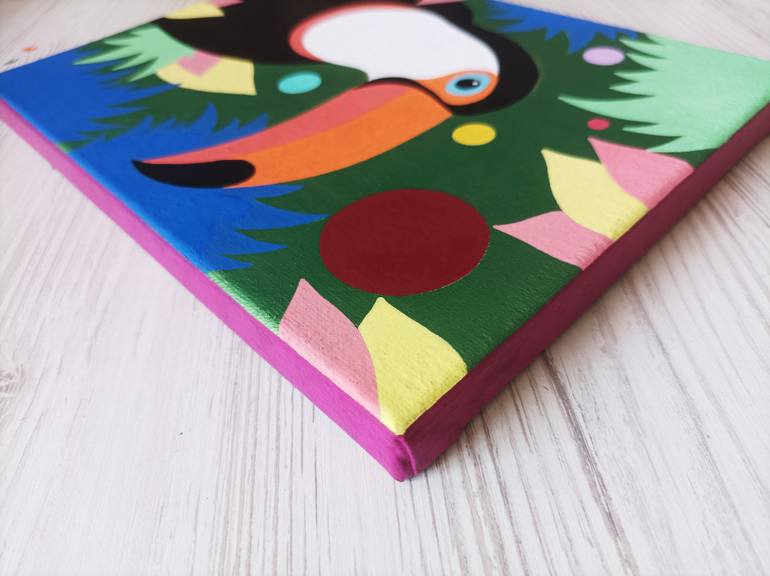 Original Fauvism Animal Painting by Veronika Demenko