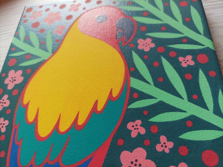 Original Expressionism Animal Painting by Veronika Demenko