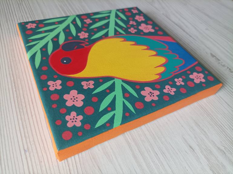 Original Expressionism Animal Painting by Veronika Demenko