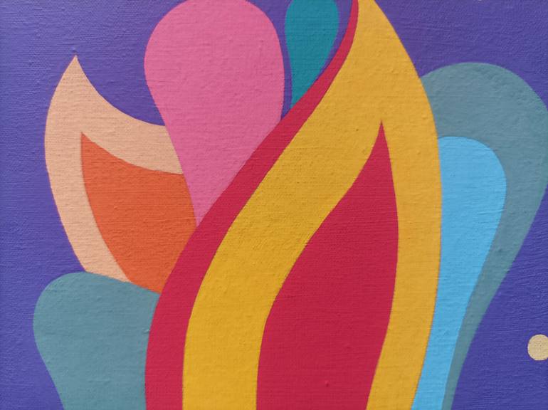 Original Folk Floral Painting by Veronika Demenko