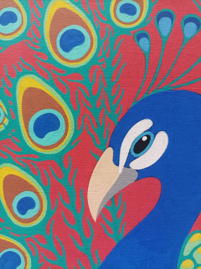 Original Expressionism Animal Painting by Veronika Demenko