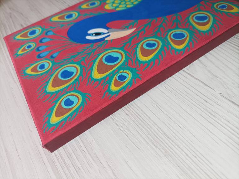 Original Expressionism Animal Painting by Veronika Demenko