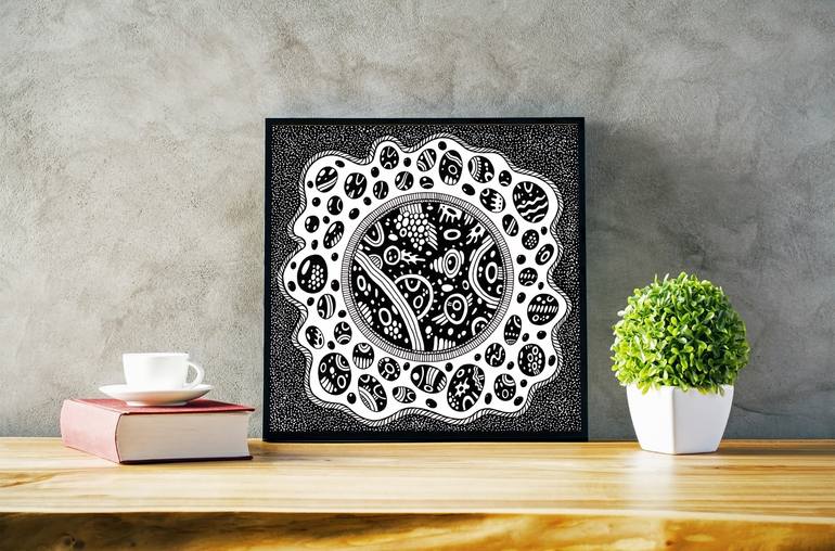 Original Surrealism Floral Painting by Veronika Demenko