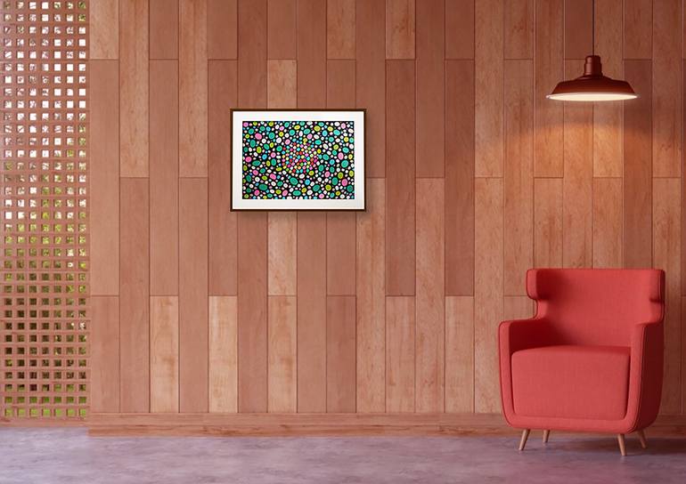 Original Abstract Expressionism Geometric Painting by Veronika Demenko