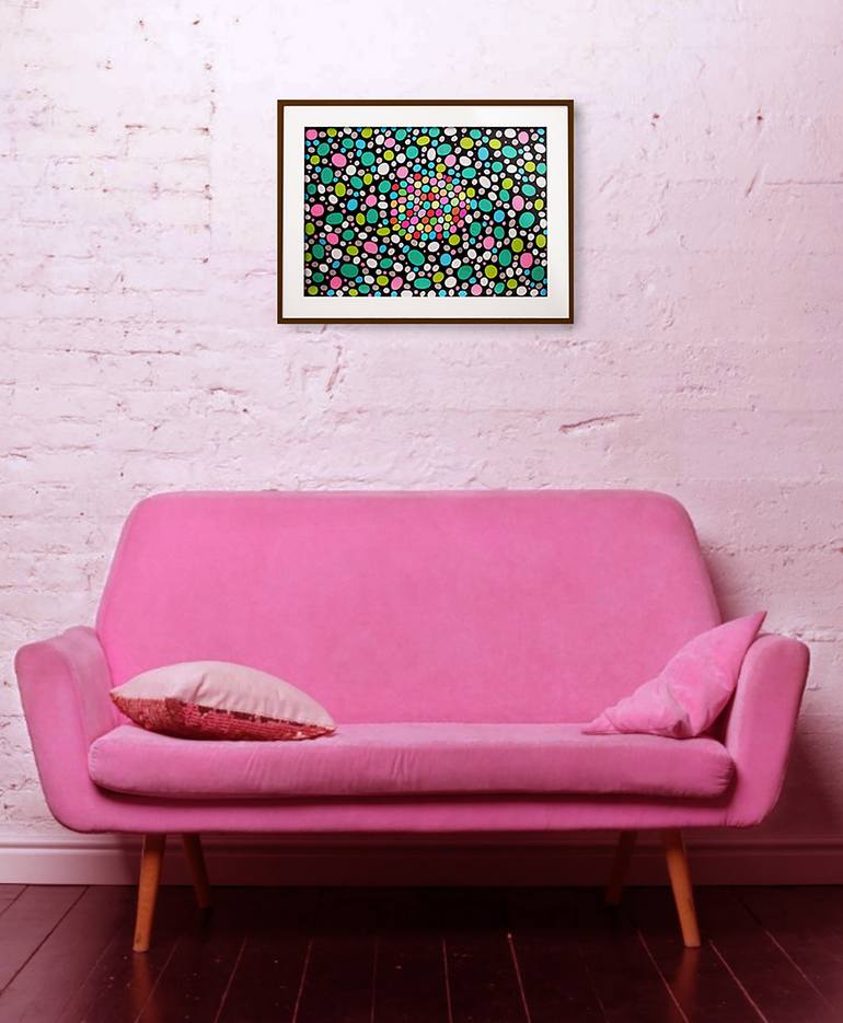 Original Abstract Expressionism Geometric Painting by Veronika Demenko