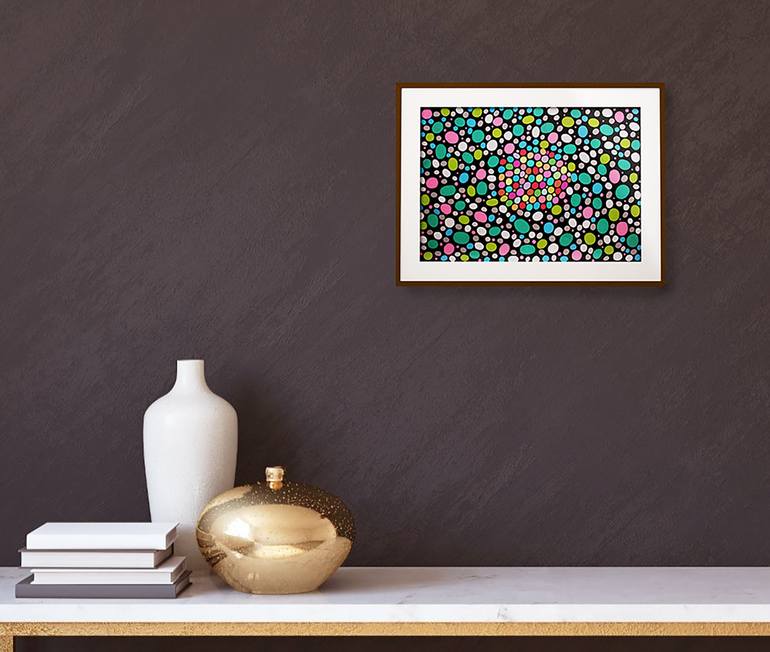 Original Abstract Expressionism Geometric Painting by Veronika Demenko