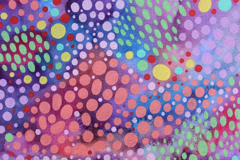 Original Abstract Expressionism Geometric Painting by Veronika Demenko