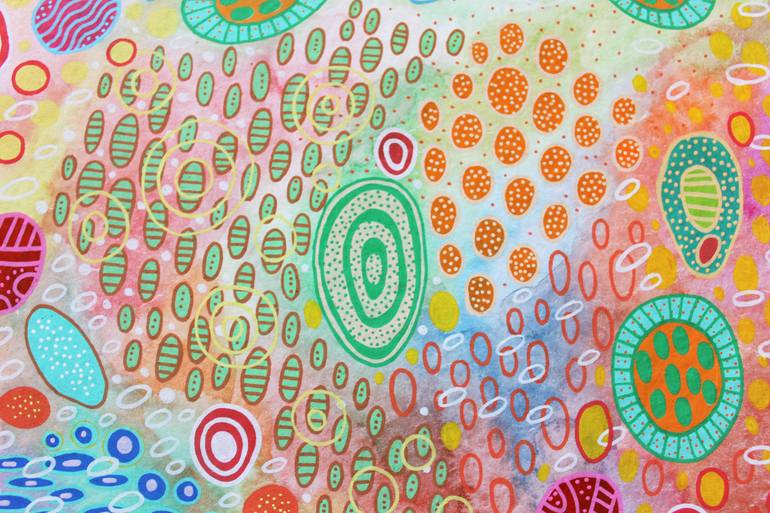 Original Abstract Expressionism Geometric Painting by Veronika Demenko