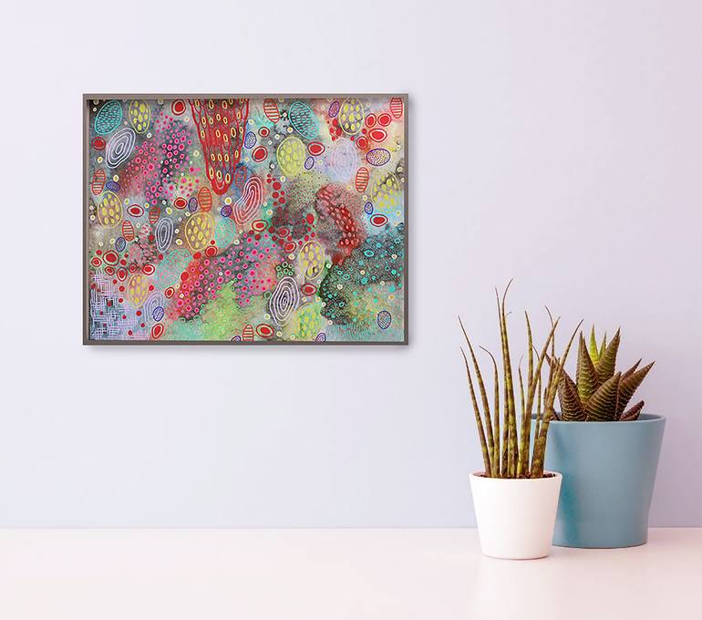 Original Abstract Geometric Painting by Veronika Demenko
