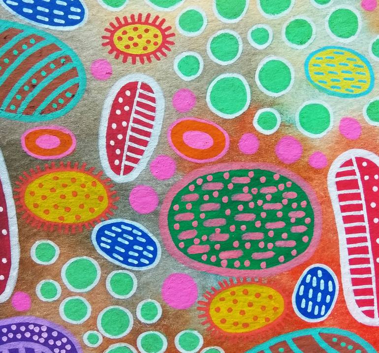 Original Abstract Geometric Painting by Veronika Demenko