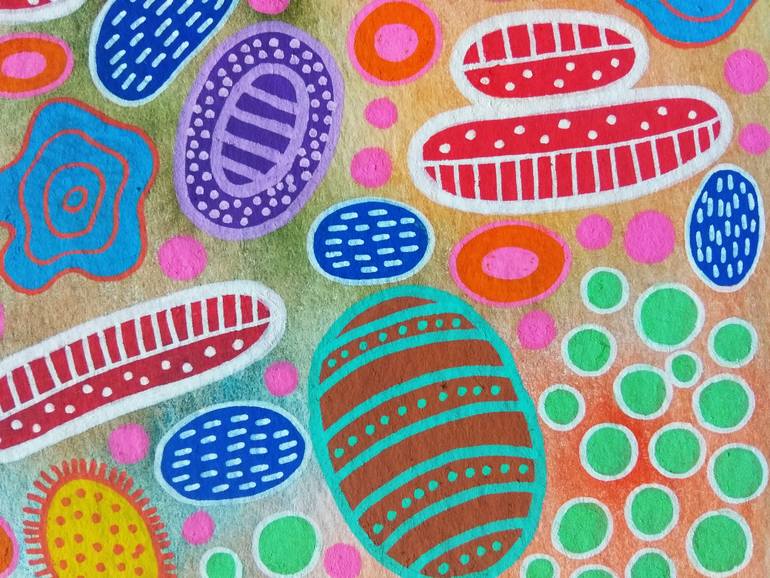 Original Abstract Geometric Painting by Veronika Demenko