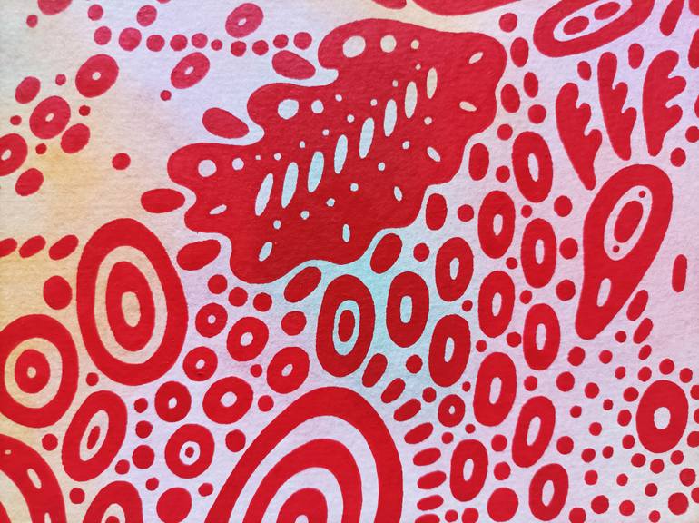 Original Abstract Expressionism Geometric Painting by Veronika Demenko